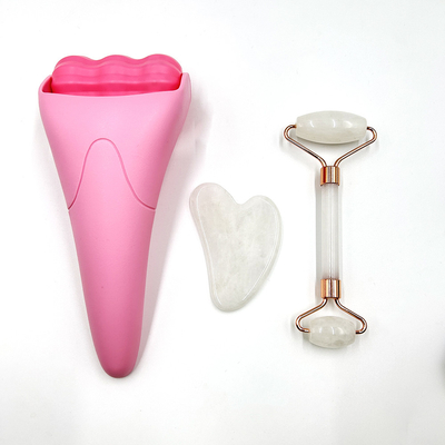 천연 안티 주름 얼음 마사지 및 눈 아름다움 피부 관리를위한 자이드 얼굴 롤러