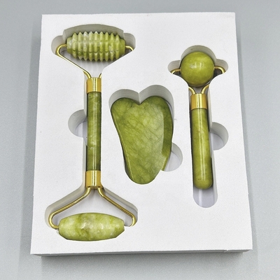 Xiuyan Stone Jade Roller Gua Sha 세트와 함께 최고의 피부 관리 의식을 경험하세요.