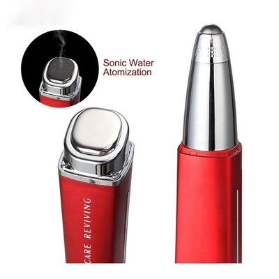 무선 눈 마사저 스틱과 가열 된 따뜻한 관리 진동과 10mm 롤러 볼