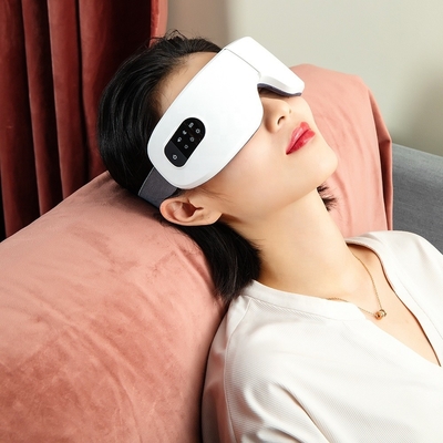 5V 기술 음악 눈 휴식 진동 마사저 가열 휴대용 피로 완화