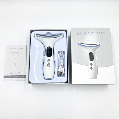 다기능 미용 장비 LED 광론 치료 피부 강화 얼굴 및 목 리프트 마사저