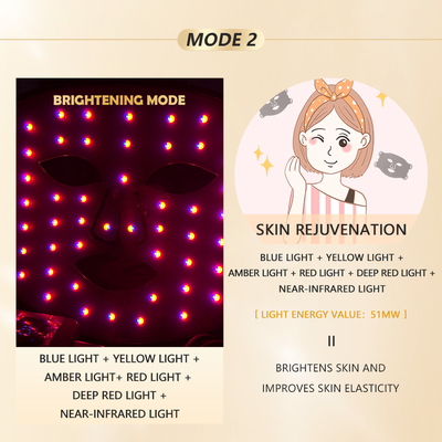 LED 광 광 펄스 얼굴 치료 마스크 진동 콤팩트 피부 관리 솔루션