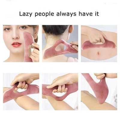 휴대용 목 마사저 심장 모양 녹색 자이드 가우샤 패드