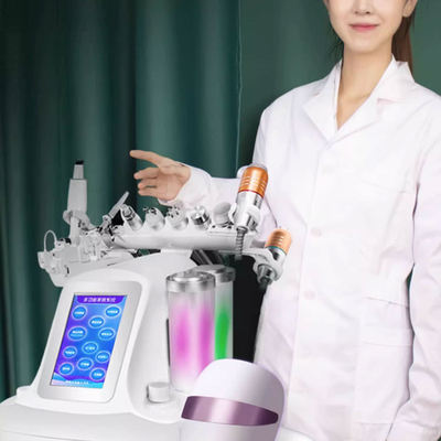 휴대용 산소 제트 얼굴 기기 젊은 피부를 위한 아쿠아 제트 껍질 벗기기 및 피부 껍질 벗기