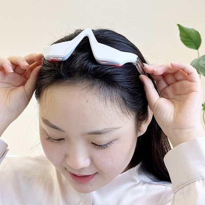 3D 눈 진동 LED 적색 빛 치료 장치 눈 봉지를 제거하십시오 어두운 원