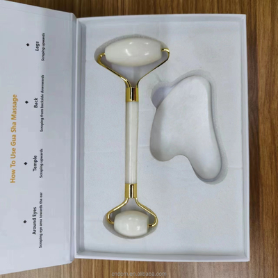 2024 듀플 헤드 시우안 스톤 자이드 롤러와 구아 샤 세트 피부 관리 방수