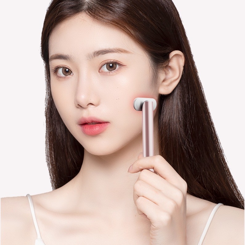 USB 충전 안구 밧줄 빛 치료 밧줄 Ems 진동 얼굴 마사저 안구 리프팅 46G